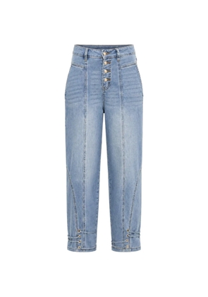 Gaudi button-fastening lace-up jeans - Blue