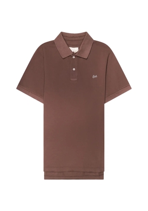 ERL logo-embroidered polo shirt - Brown