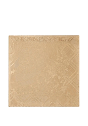 Burberry floral crest silk scarf - Neutrals