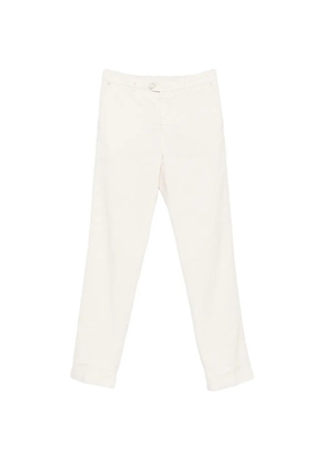 Kiton logo-patch straight-leg trousers - Neutrals