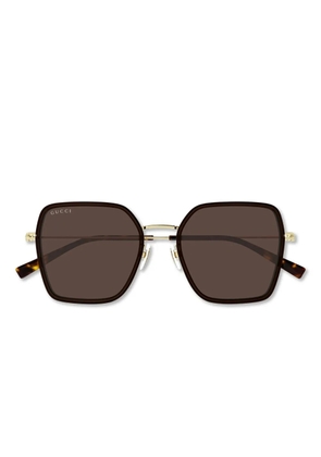 Gucci Eyewear square-frame sunglasses - Brown