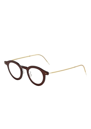 Lindberg round-frame glasses - Brown