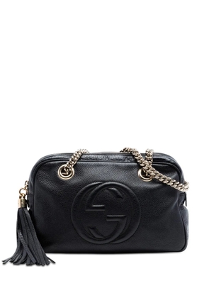 Gucci Pre-Owned 2016-2026 Pebbled Leather Soho Chain Zip shoulder bag - Black