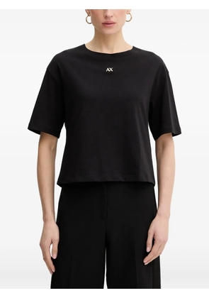 Armani Exchange logo T-shirt - Black