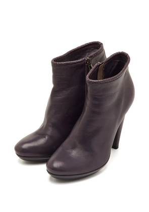 Bottega Veneta Pre-Owned leather ankle boots - Purple