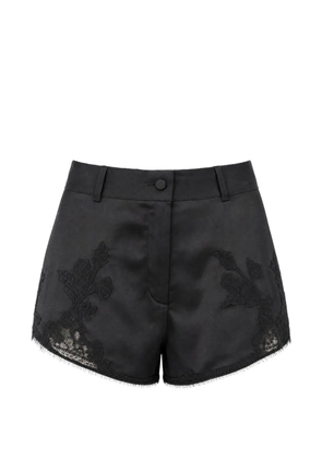 Almaz Pillowtalk lace-trim mini shorts - Black