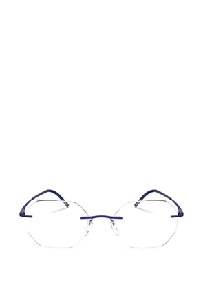 Silhouette Purist geometric-frame glasses - Blue
