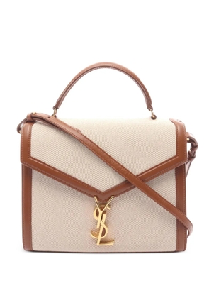 Saint Laurent Pre-Owned 2010s Cassandra canvas tote bag - Neutrals