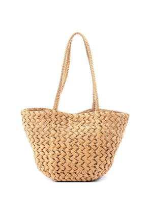 The Row Pre-Owned 2020s Estelle Two raffia tote bag - Neutrals