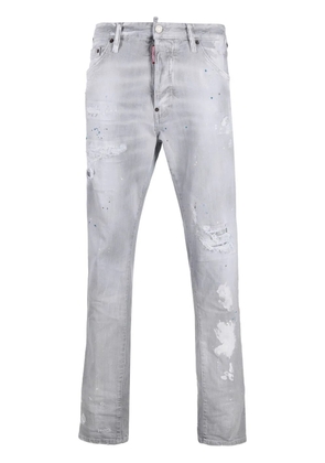 DSQUARED2 ripped-detail denim jeans - Grey