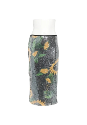 MOSCHINO JEANS sequin-embellished midi skirt - Black