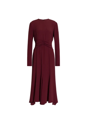 Alberta Ferretti gathered-detail midi dress