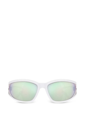 Diesel geometric-frame sunglasses - White