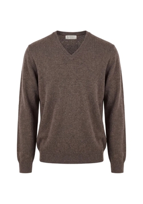 Brunello Cucinelli V-neck cashmere sweater - Brown