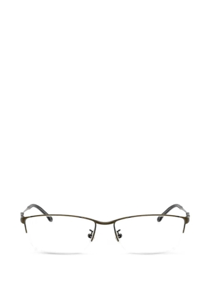 Diesel half-rim rectangle-frame glasses - Green