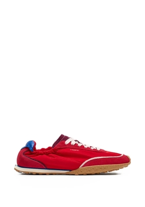 Hoff Bridge Dopamine panelled suede-trimmed sneakers - Red