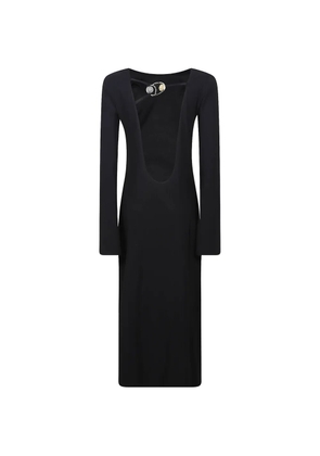 Hamoulet Larissa embellished open-back dress - Black
