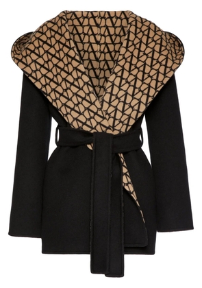 Valentino Garavani Toile Iconographe double coat - Black
