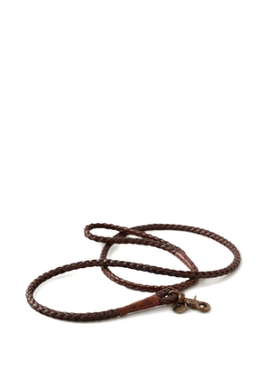 Ralph Lauren RRL braided leather dog leash - Brown