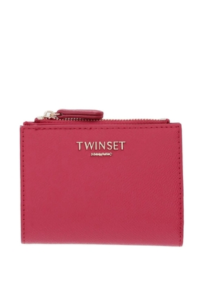 TWINSET logo-plaque bifold wallet - Pink