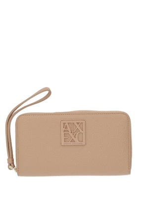 Armani Exchange logo-detail zip-fastening wallet - Neutrals