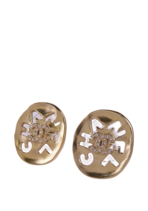 CHANEL Pre-Owned CC cut-out earrings - Gold