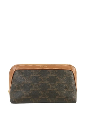 Celine Pre-Owned Triomphe clutch bag - Brown