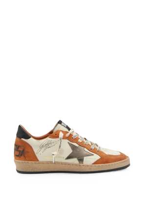 Golden Goose Ball Star distressed-effect leather sneakers - Neutrals