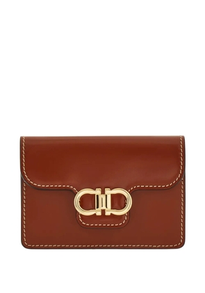 Ferragamo Gancini card holder - Brown