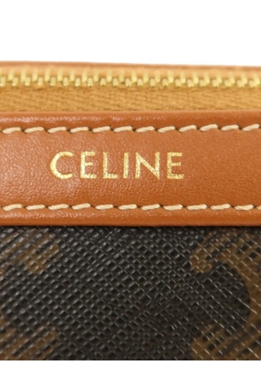 Celine Pre-Owned Triomphe clutch bag - Brown