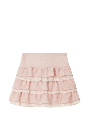 b+ab ruffled A-line mini skirt - Pink