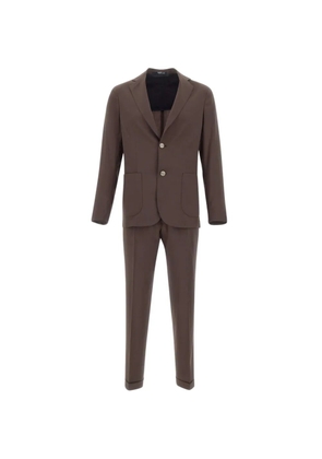Barba Bristol button cuff virgin-wool coat - Brown