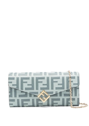 FENDI FF Diamonds Continental wallet - Blue