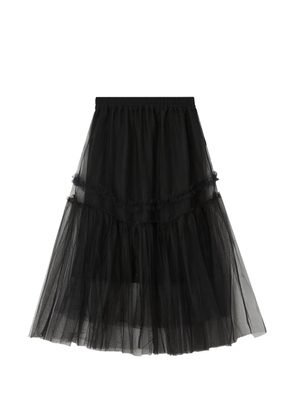 b+ab ruffled full midi skirt - Black
