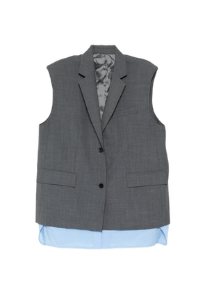 Juun.J sleeveless blazer - Grey
