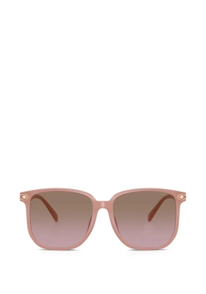 Coach logo-detail square-frame sunglasses - Pink