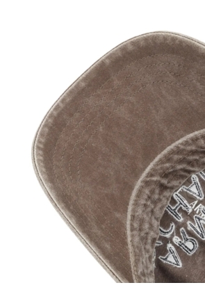 Armani Exchange logo detail cap - Brown