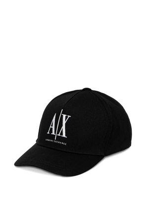 Armani Exchange embroidered baseball cap - Black