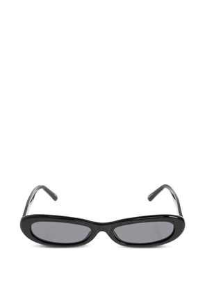 The Attico x Linda Farrow oval-frame sunglasses - Black
