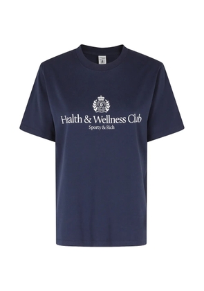 Sporty & Rich logo-print T-shirt - Blue