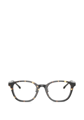 Diesel tortoiseshell-effect geometric-frame glasses - Brown
