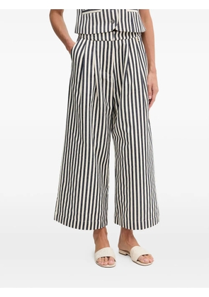 Lola Casademunt stripe-pattern pleated trousers - Blue