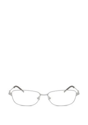 Diesel logo-plaque rectangle-frame glasses - Silver