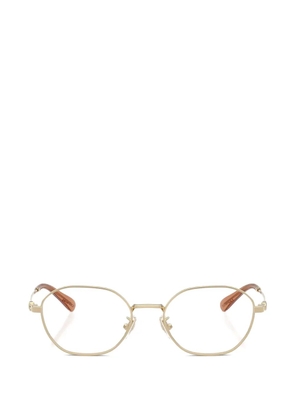 Coach geometric-frame titanium glasses - Gold