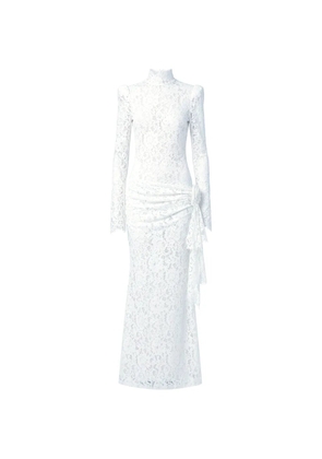 De La Vali Bodita floral-lace dress - White