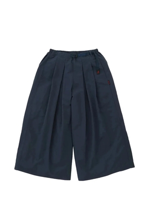 Gramicci belted flared track pants - Blue