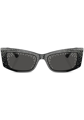 Jimmy Choo Eyewear Tatum crystal-embellished sunglasses - Black