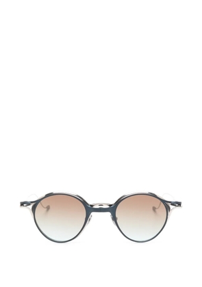 Rigards round-frame clip-on glasses - Blue