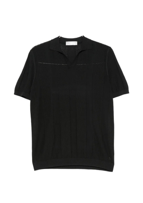 Jeordie's polo-collar T-shirt - Black