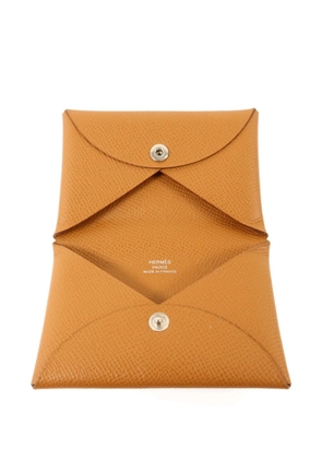 Hermès Pre-Owned Calvi Epsom wallet - Neutrals